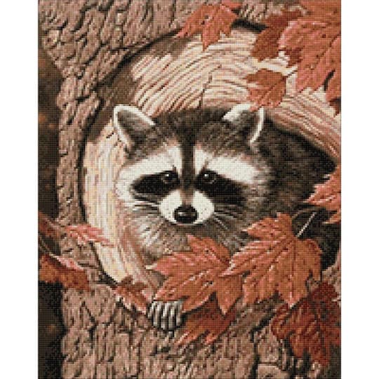 Crafting Spark Racoon in the Tree Diamond Painting Kit